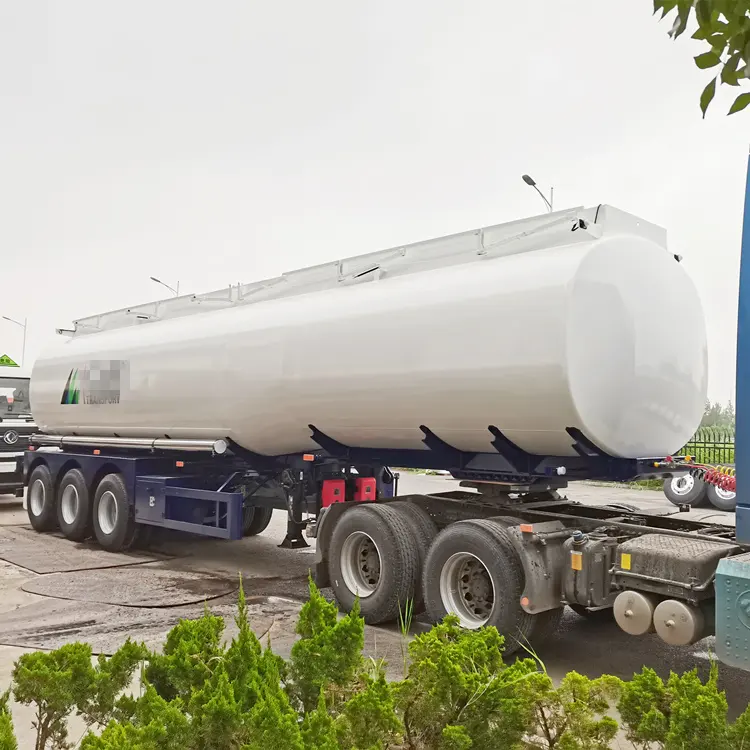 3 Axle 46cbm 46000liter Good Quality Carbon Steel Tank Trailer