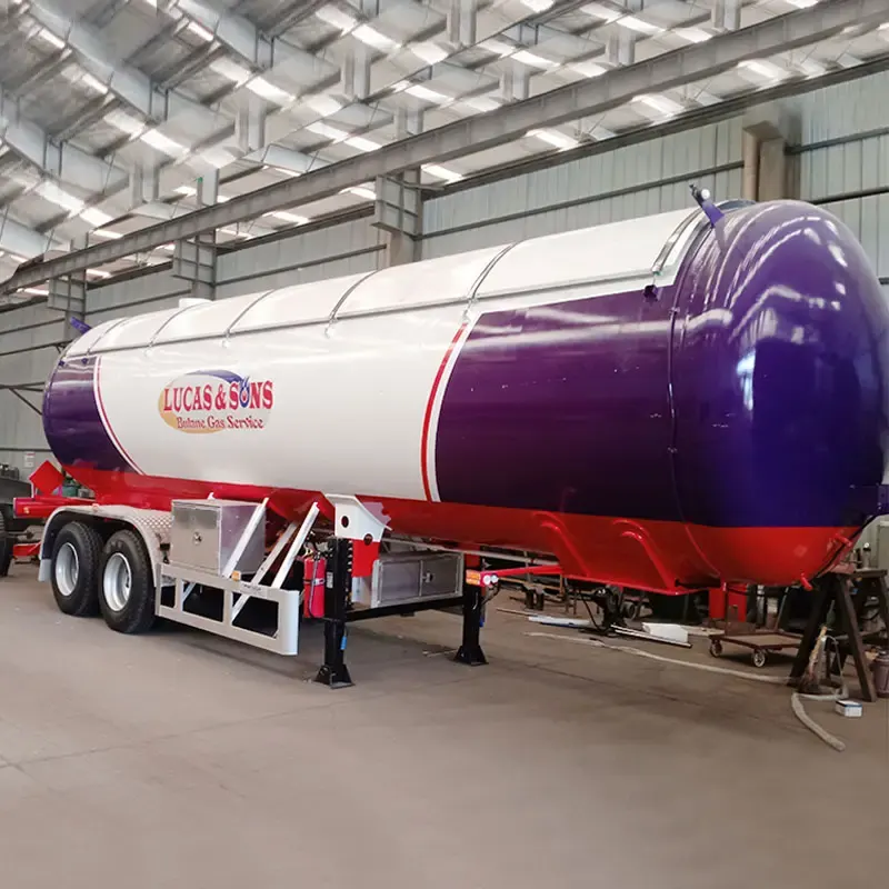 2 Axles 40000L Gas LPG Tank Semi Trailer