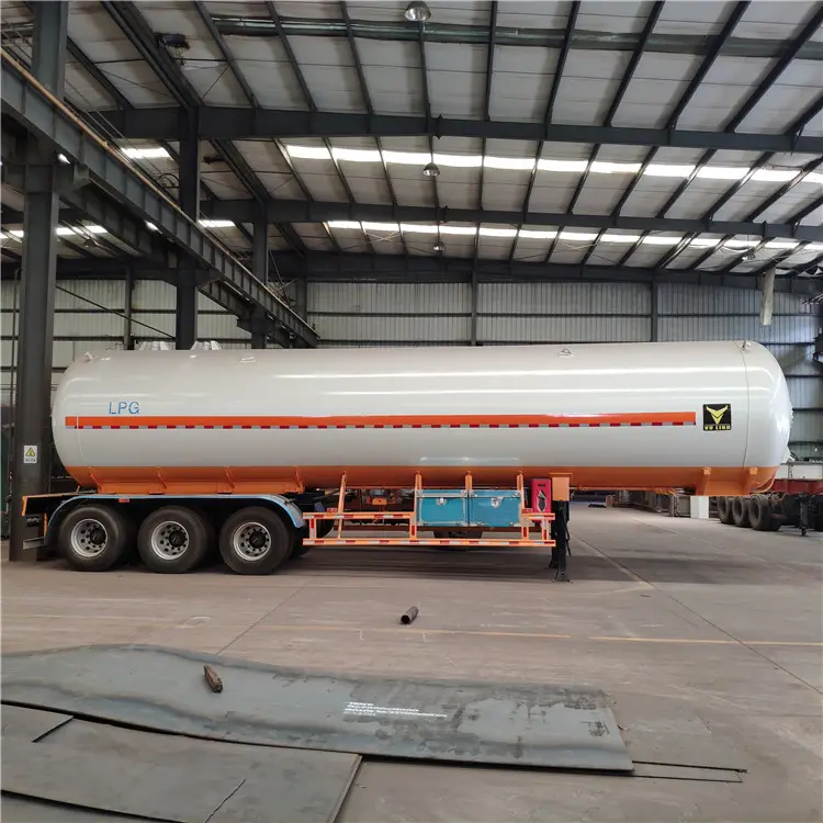 3 Axles 56000L LPG Gas Tank Tanker Semi Truck Trailer