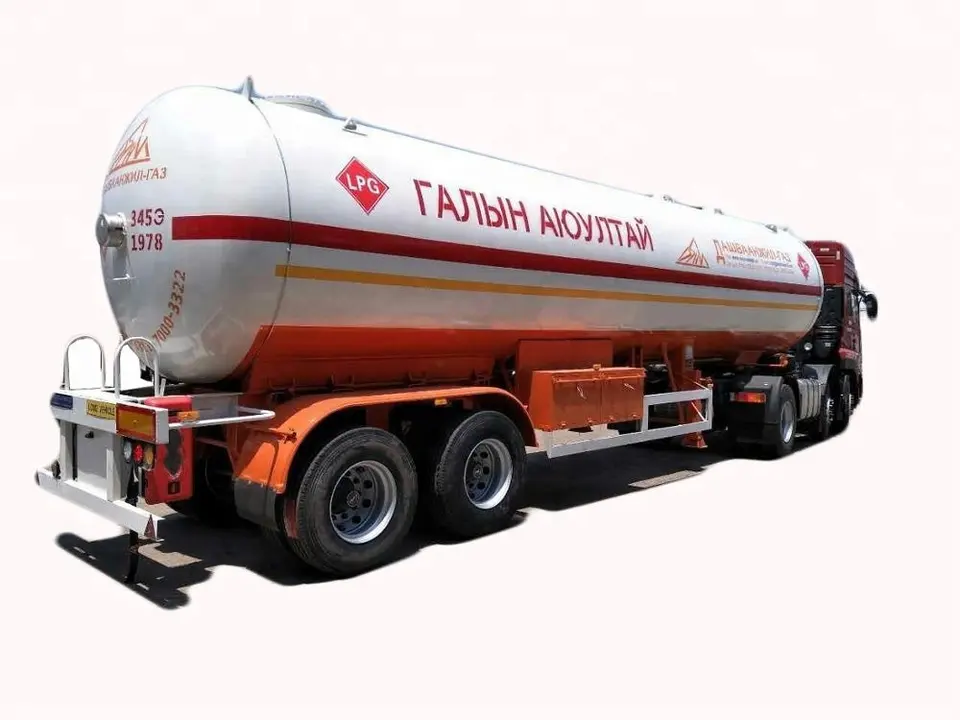 2 Axles 40 m3 LPG Tank Tanker Truck Trailer