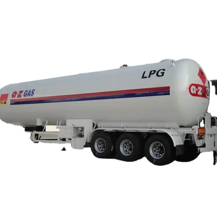 Heavy Duty 3 Axles LPG Tank Truck Trailer for Propane