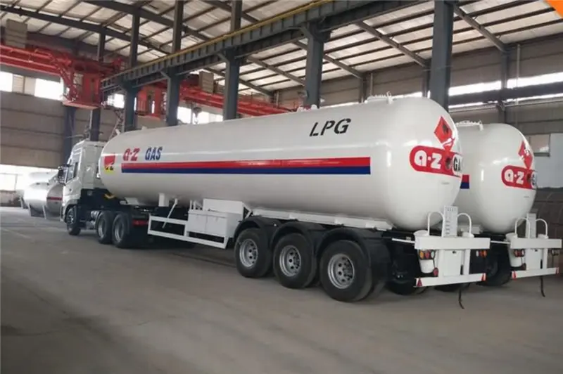 Heavy Duty 3 Axles LPG Tank Truck Trailer for Propane