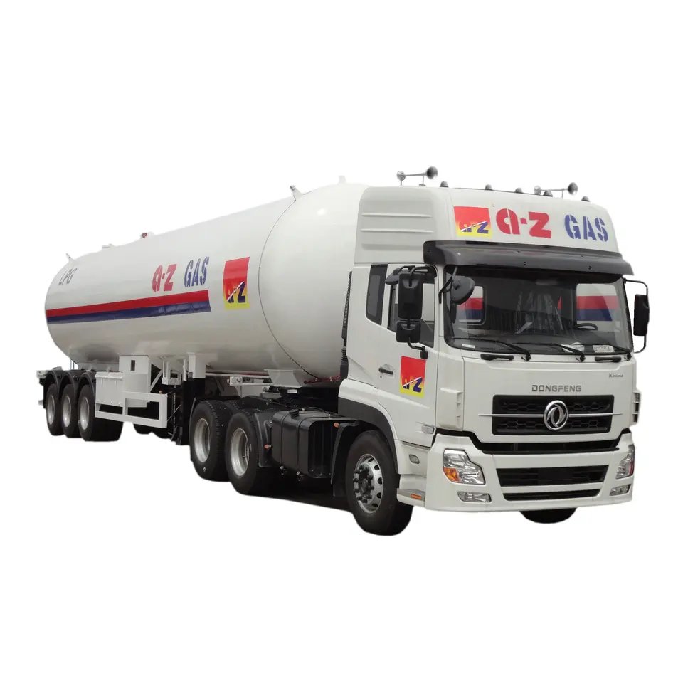 Heavy Duty 3 Axles LPG Tank Truck Trailer for Propane