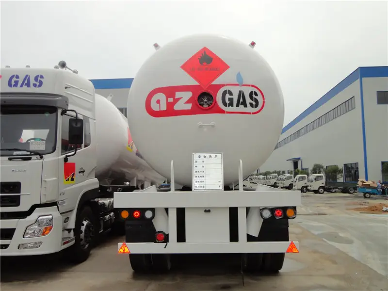 Heavy Duty 3 Axles LPG Tank Truck Trailer for Propane