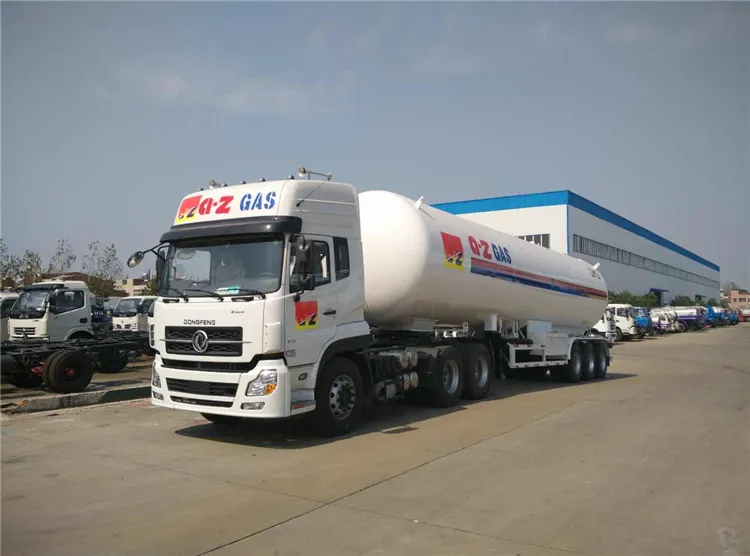 Heavy Duty 3 Axles LPG Tank Truck Trailer for Propane