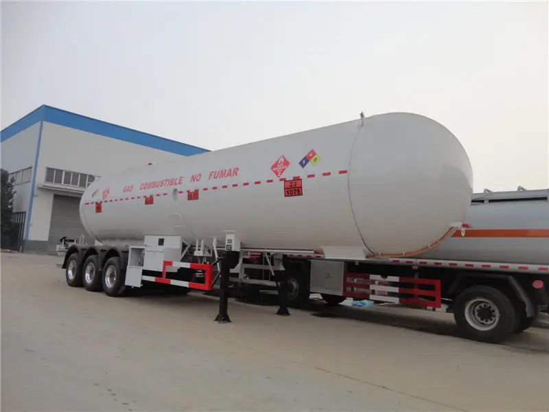 60000 Liters LPG Propane Gas Transport Tanker Semi Trailer