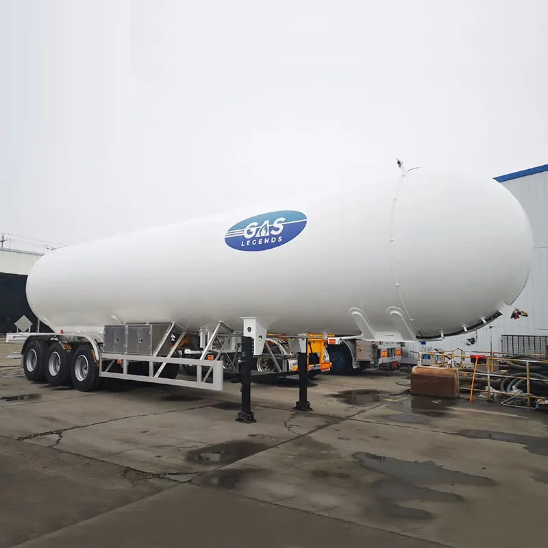 3axles Brand New 40cbm 50cbm 60cbm LPG Tanker Trailer
