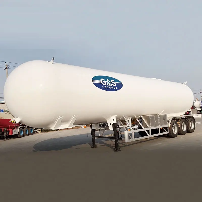 3axles Brand New 40cbm 50cbm 60cbm LPG Tanker Trailer