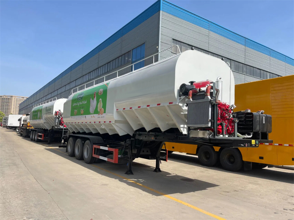 60CBM Animal Feed Dry Bulk Feed Trailer Equipped