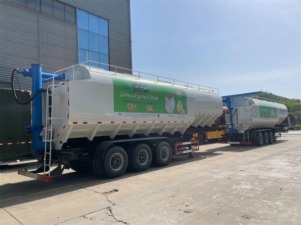 60CBM Animal Feed Dry Bulk Feed Trailer Equipped