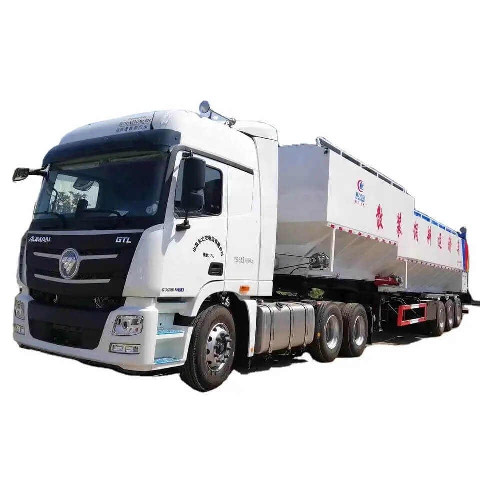 55-60cbm Poultry Bulk Feed Semi Trailer