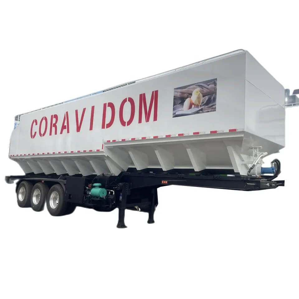 Big Bulk Animal Feed Tank Transport Semi Trailer