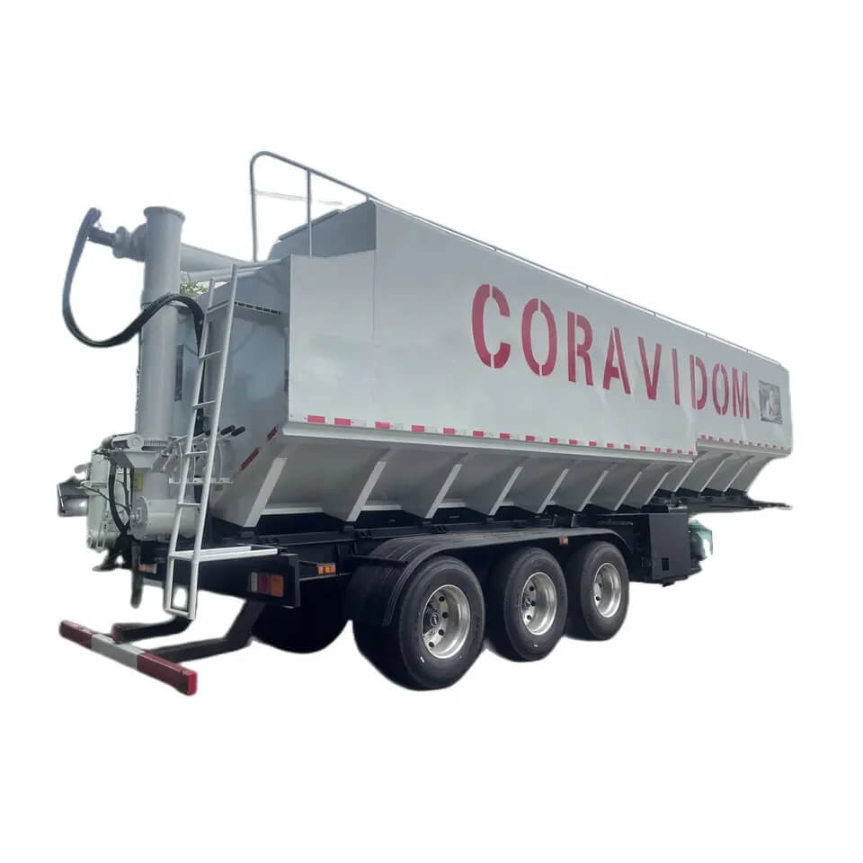 Big Bulk Animal Feed Tank Transport Semi Trailer