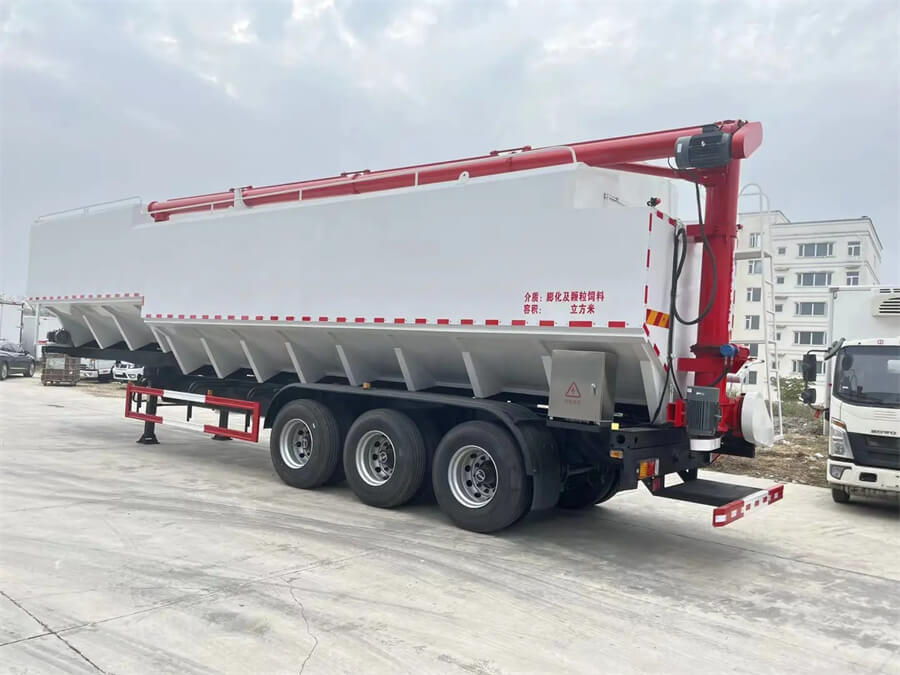 55-60cbm Poultry Bulk Feed Semi Trailer