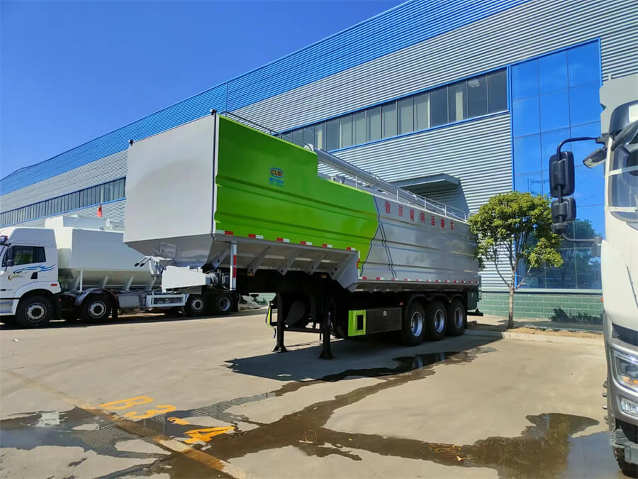 55-60cbm Poultry Bulk Feed Semi Trailer
