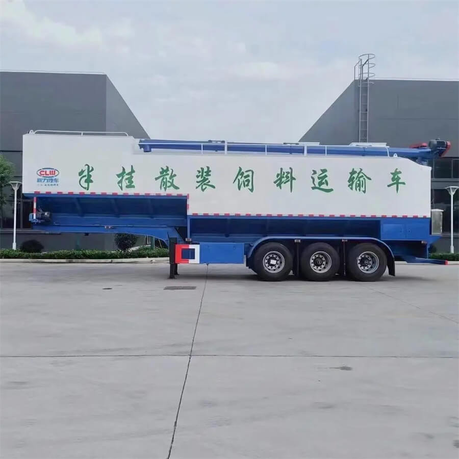55-60cbm Poultry Bulk Feed Semi Trailer