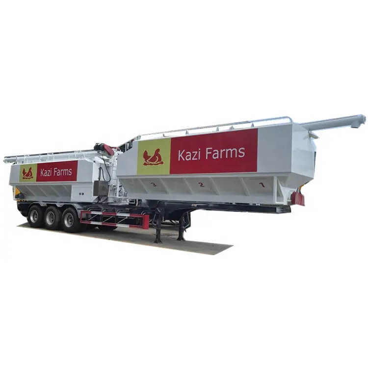 Chicken Duck Goose Pig Feed Delivery Semi Trailer
