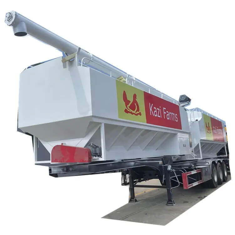 Chicken Duck Goose Pig Feed Delivery Semi Trailer