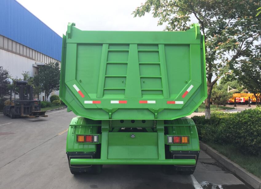 U Shape Dump Trailer Hydraulic Cylinder 4 Axle Coal Stone Tipper Dump Semi Cargo Trailer
