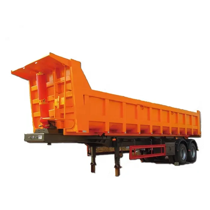 2 Axle U Shape Heavy Duty Tipping Tipper Dumper Dump Truck Semi Trailer for Coal Stone Sand Mineral Transport