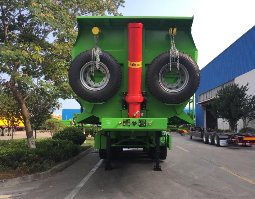 U Shape Dump Trailer Hydraulic Cylinder 4 Axle Coal Stone Tipper Dump Semi Cargo Trailer