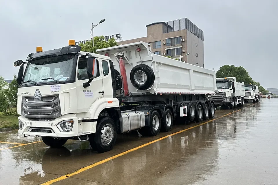 4 Axle U Shape Heavy Duty Tipping Tipper Dumper Dump Truck Semi Trailer for Coal Stone Sand Mineral Transport