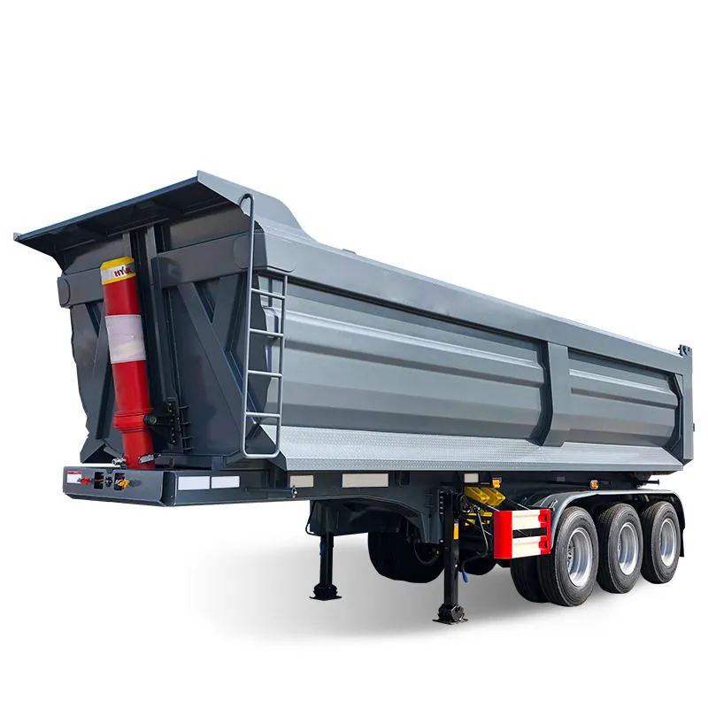 Front Lifting U Shape Mining Tipper 3 Axle Dump Trailer