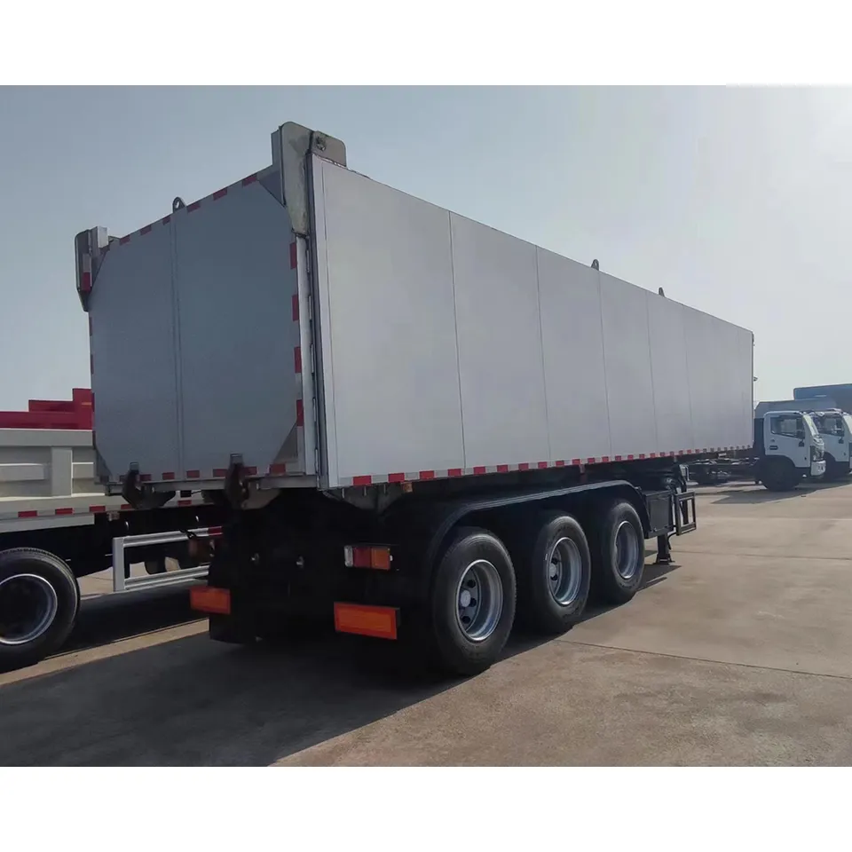 Top Brand Suspension 3 Axle Rear Dump Truck Trailer