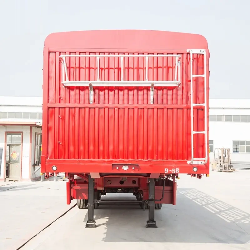 High Quality Tri-Axle Fence Transport Cargo Trailer