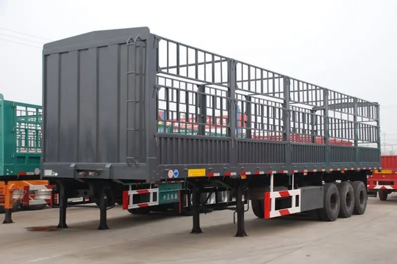 High Quality Tri-Axle Fence Transport Cargo Trailer