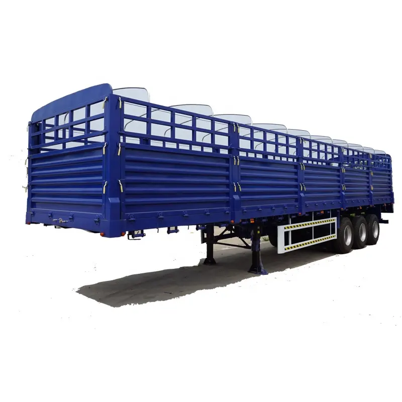 High Quality Tri-Axle Fence Transport Cargo Trailer