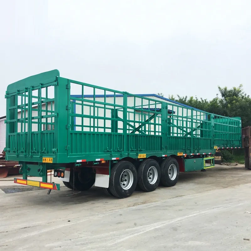 High Quality Tri-Axle Fence Transport Cargo Trailer