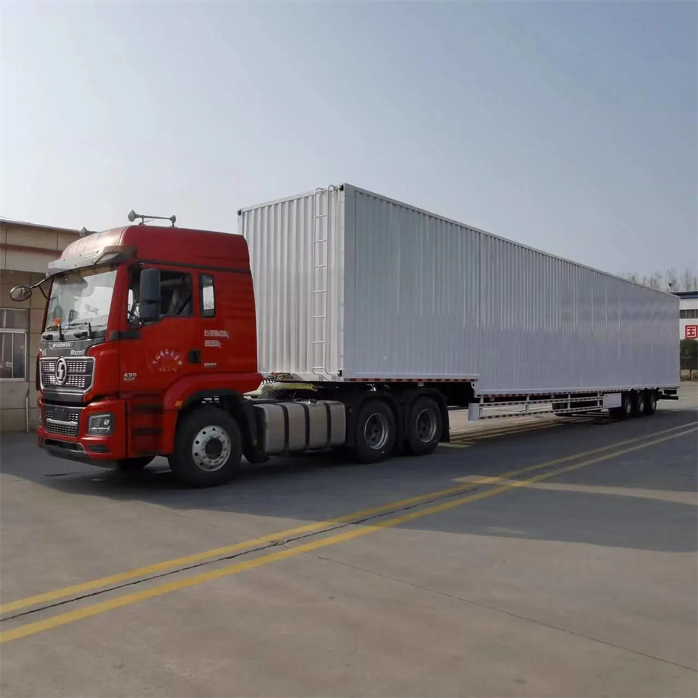 3 Axle Bulk Van Cargo Truck Semi Trailer Box Enclosed