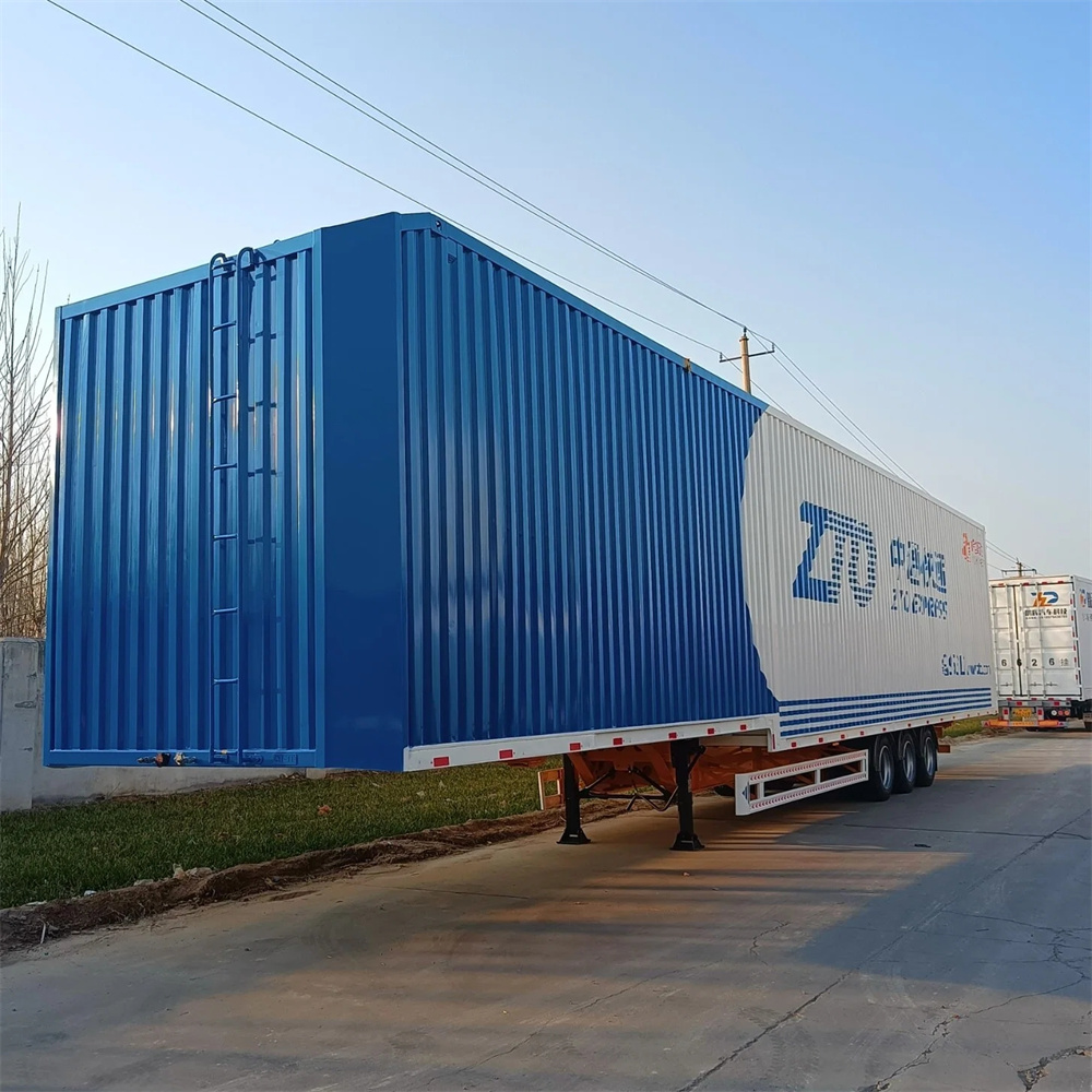 3 Axle Bulk Van Cargo Truck Semi Trailer Box Enclosed