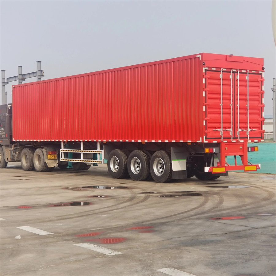 Enclosed 3 Axles Home Appliances Transport Brand Semi Truck Box Van Trailer