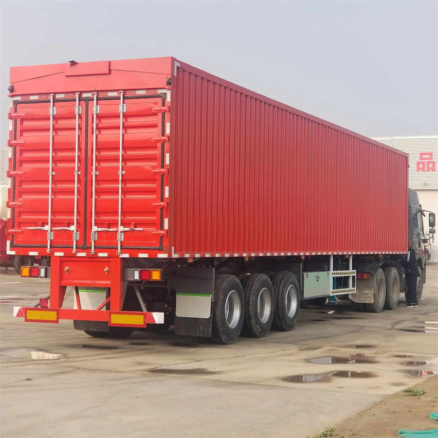 Enclosed 3 Axles Home Appliances Transport Brand Semi Truck Box Van Trailer