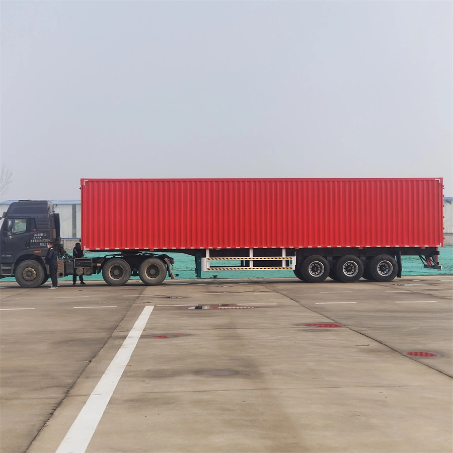 Enclosed 3 Axles Home Appliances Transport Brand Semi Truck Box Van Trailer