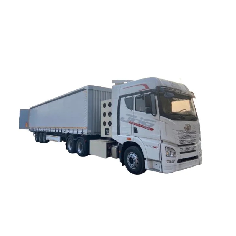 3 Axle 92cbm Cargo Transport Box Type Side Curtain Type Semi-Trailer for Sale