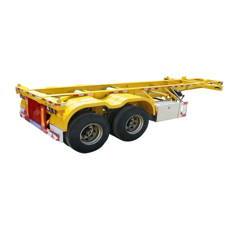 Two Axle 20FT Skeletal Container Semi Trailer Skeleton Container Chassis