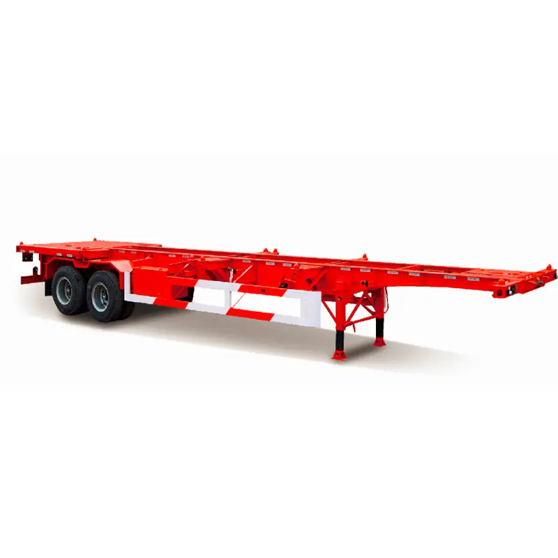 Two Axle 20FT Skeletal Container Semi Trailer Skeleton Container Chassis