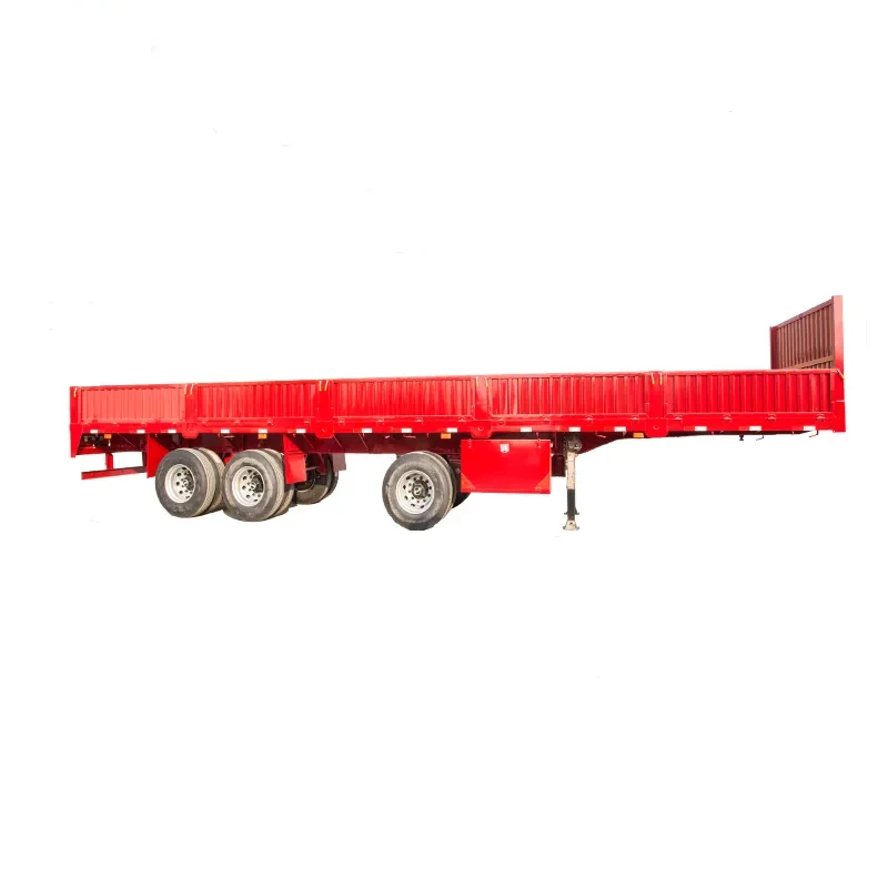 High Quality 3axles Side Wall Side Board Utility Cargo Semi Trailer