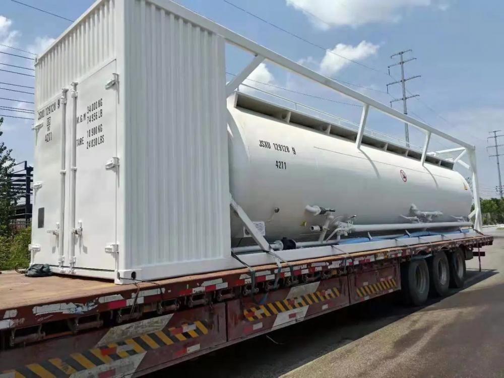 ISO 40 FT Bulk Cement Powder Material Tank Container