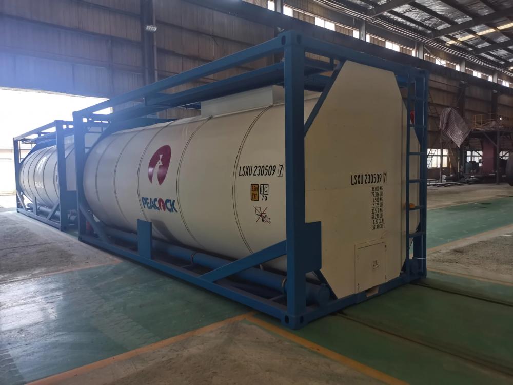20Feet 17500Liters ISO Hydrochloric Acid Tank Container