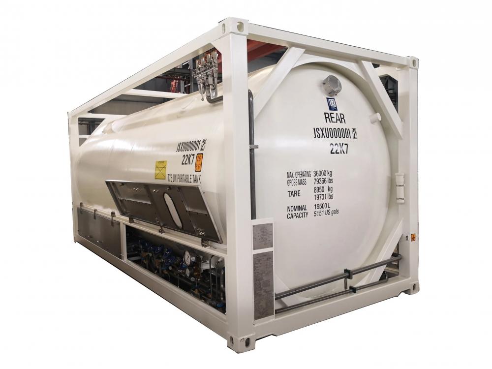 Cryogenic Liquid Gas Oxgen Nitrogen Helium 40FT LNG ISO Tank Container