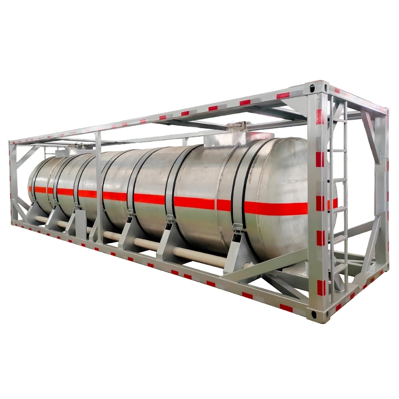 30FT ISO Aluminum Alloy Liquid Chemical Tank Container