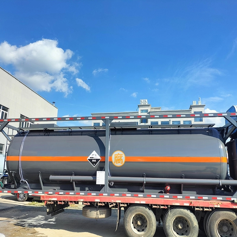 20FT ISO Steel Lining Plastic Acid Alkali Tank Container