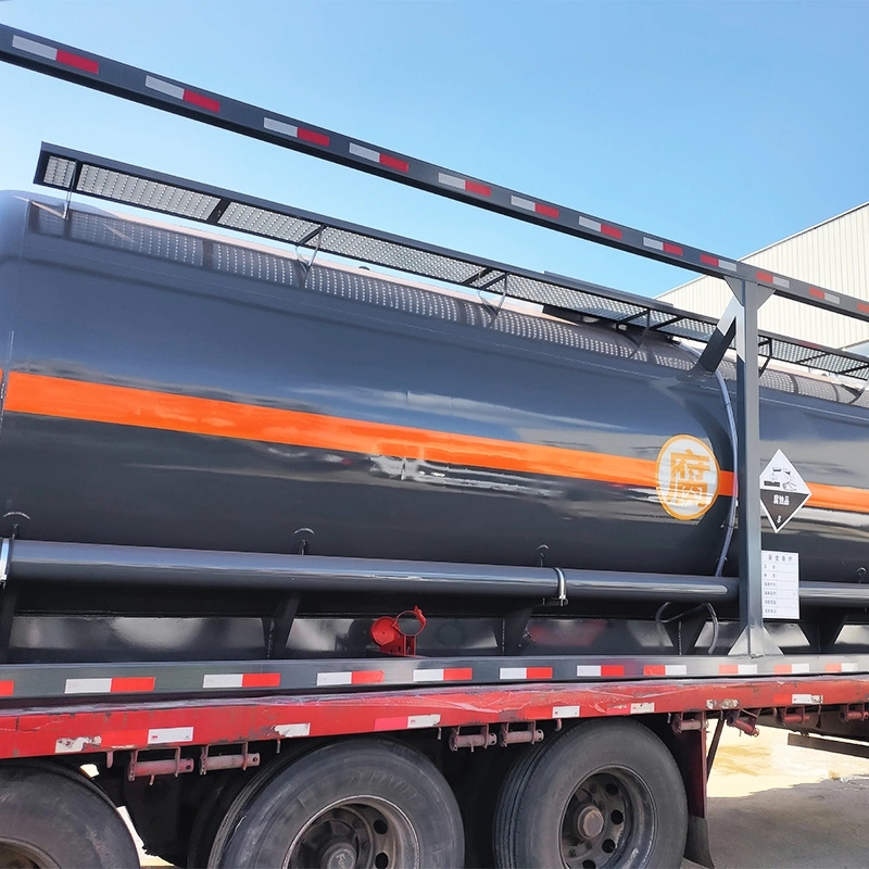 20FT ISO Steel Lining Plastic Acid Alkali Tank Container