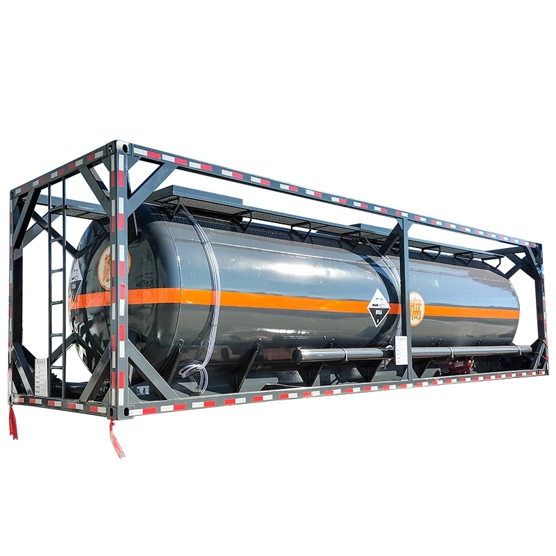 20FT ISO Steel Lining Plastic Acid Alkali Tank Container