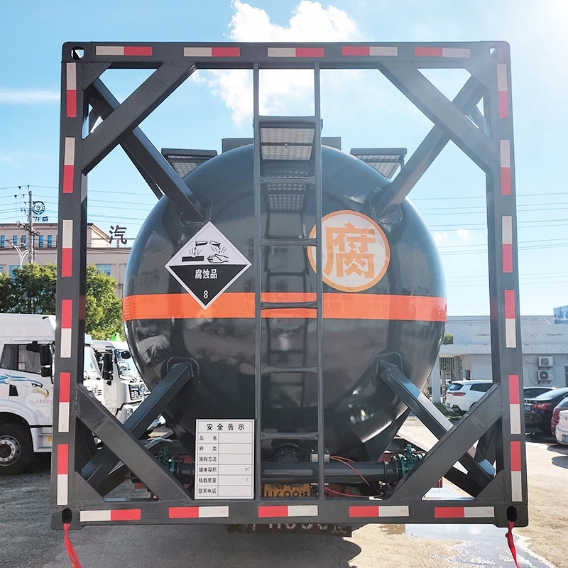 20FT ISO Steel Lining Plastic Acid Alkali Tank Container