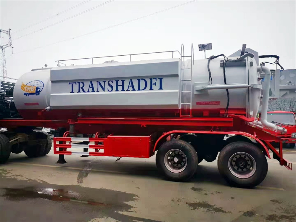 2 Axles 25cbm 25000 Liters sewer jetting cleaner trailer with Diesel Generator